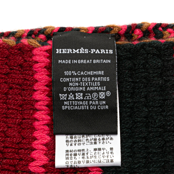 Pre-Loved Hermes Grande Tenue Cashmere Scarf - Picture 4 of 6